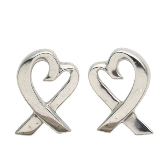 Tiffany & Co Earrings Loving Heart Silver 925 Approx 2.4g Silver Palomar