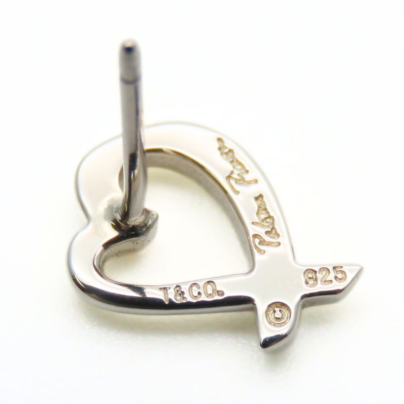 Tiffany & Co Earrings Loving Heart Silver 925 Approx 1.3g Silver Paloma Picasso