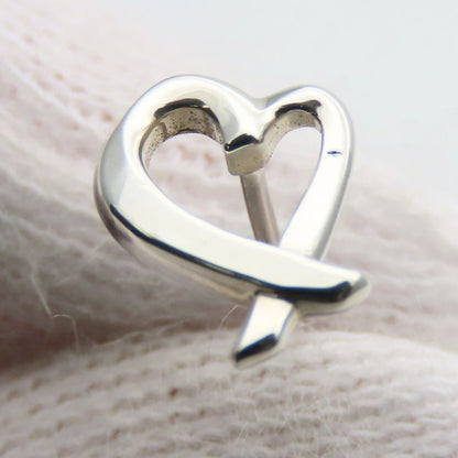 Tiffany & Co Earrings Loving Heart Silver 925 Approx 1.3g Silver Paloma Picasso