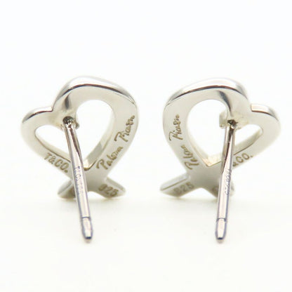 Tiffany & Co Earrings Loving Heart Silver 925 Approx 1.3g Silver Paloma Picasso