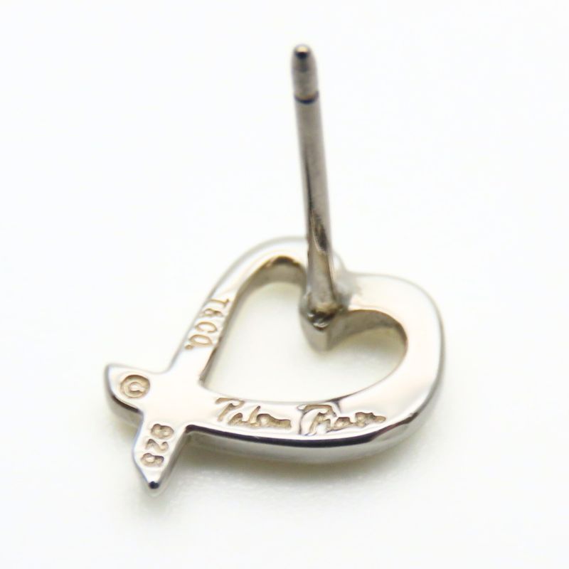 Tiffany & Co Earrings Loving Heart Silver 925 Approx 1.3g Silver Paloma Picasso
