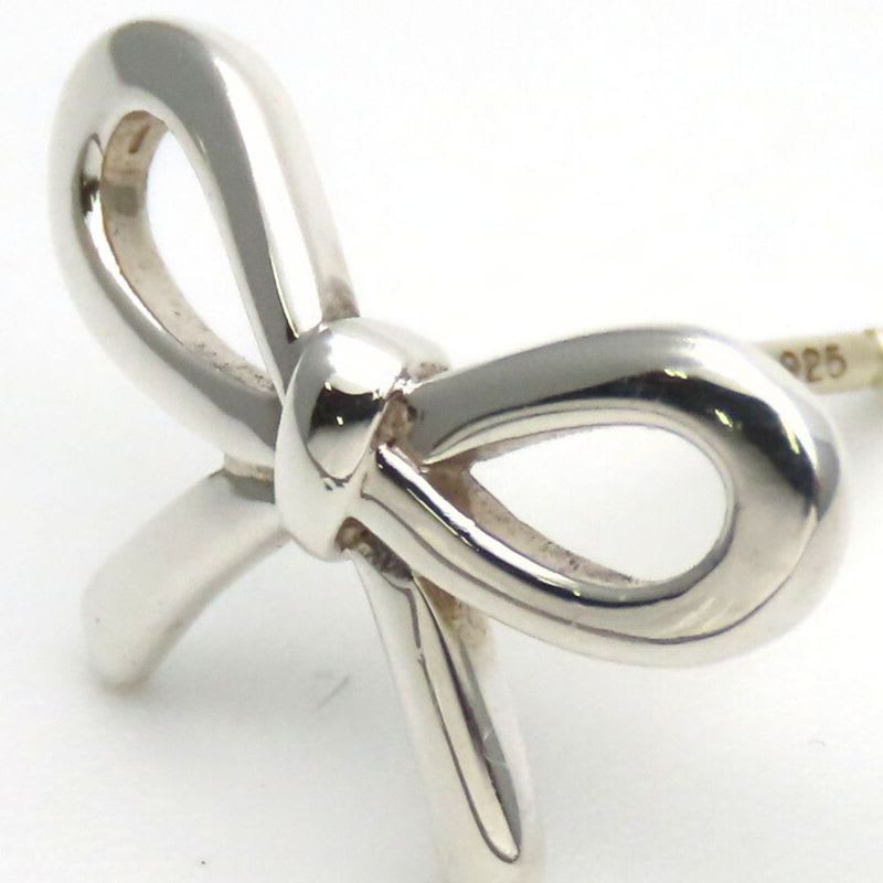 Tiffany & Co Earrings Bow Silver 925 Approx 1.4 g Accessory Cute Ribbon