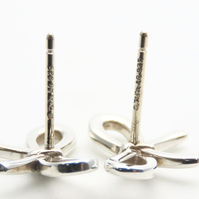 Tiffany & Co Earrings Bow Silver 925 Approx 1.4 g Accessory Cute Ribbon