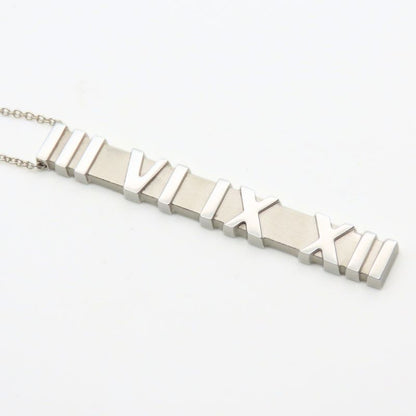 Tiffany & Co Necklace Atlas Bar Silver 925 Approx 6.8 g Accessories