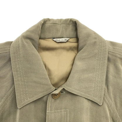 Gianni Versace Gianni Versace 1990's Long Stay Collar Coat Khaki-Beige 48