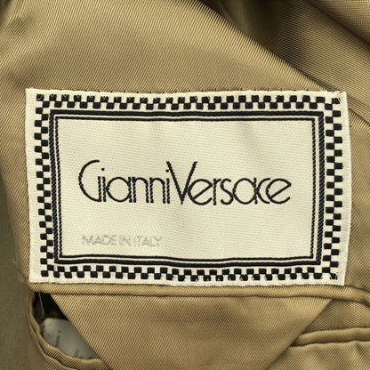Gianni Versace Gianni Versace 1990's Long Stay Collar Coat Khaki-Beige 48