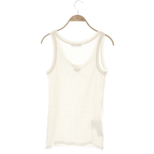 Prada Ribbed Knit Jersey Tank Top 38 White 39546x Do - OS