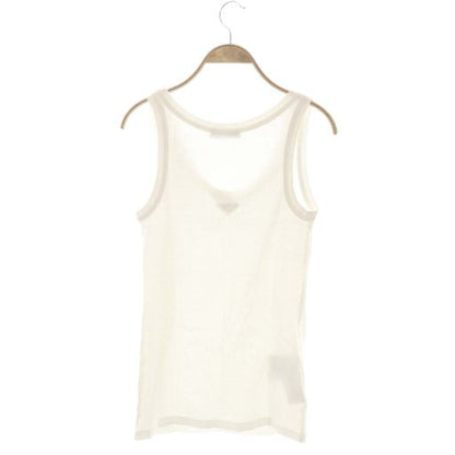 Prada Ribbed Knit Jersey Tank Top 38 White 39546x Do - OS