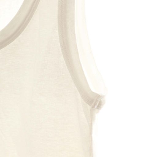 Prada Ribbed Knit Jersey Tank Top 38 White 39546x Do - OS
