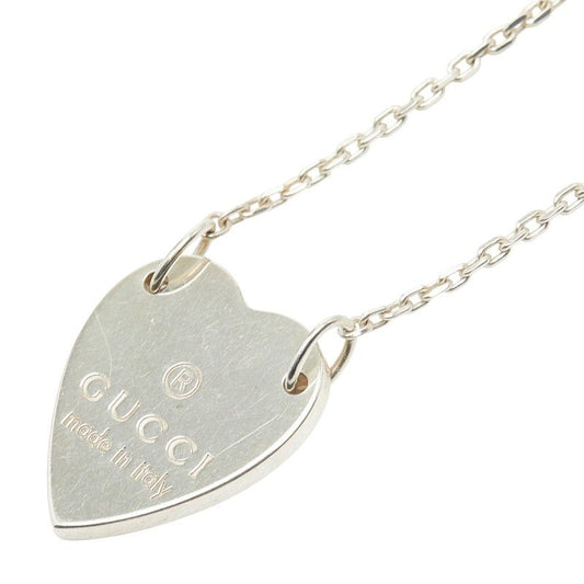 Gucci Trademark Heart Pendant Silver Sv925 Silver Ladies Gucci