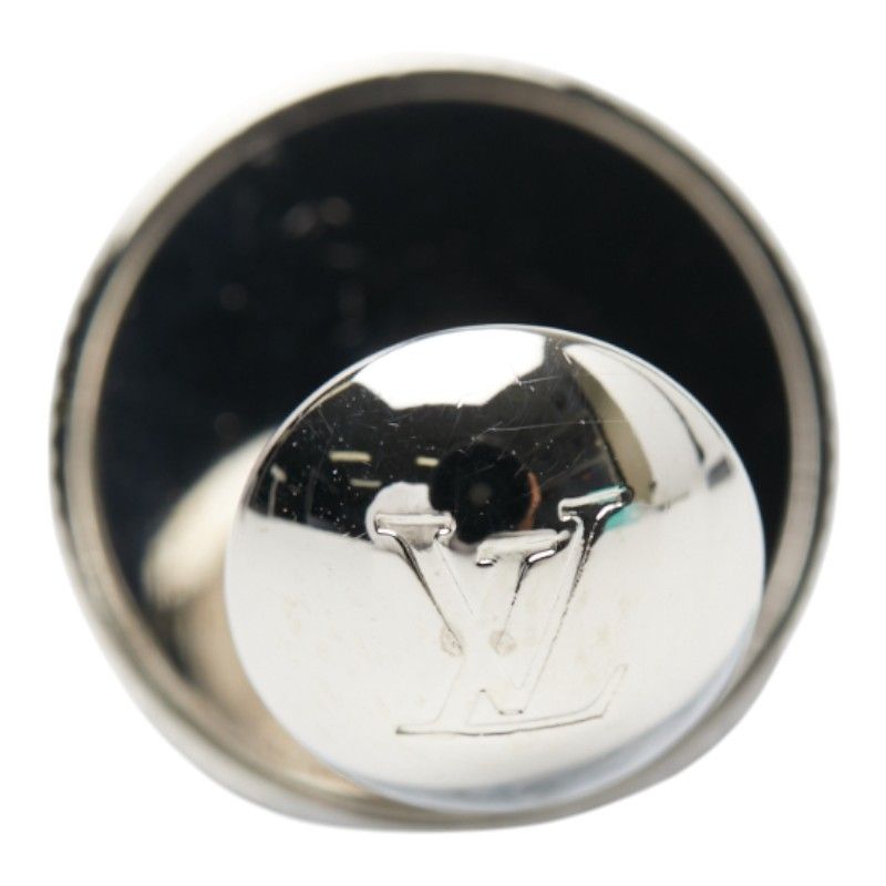 Louis Vuitton Bouton de Manchettes Medallion Cufflinks M63673 Silver Metal PVC