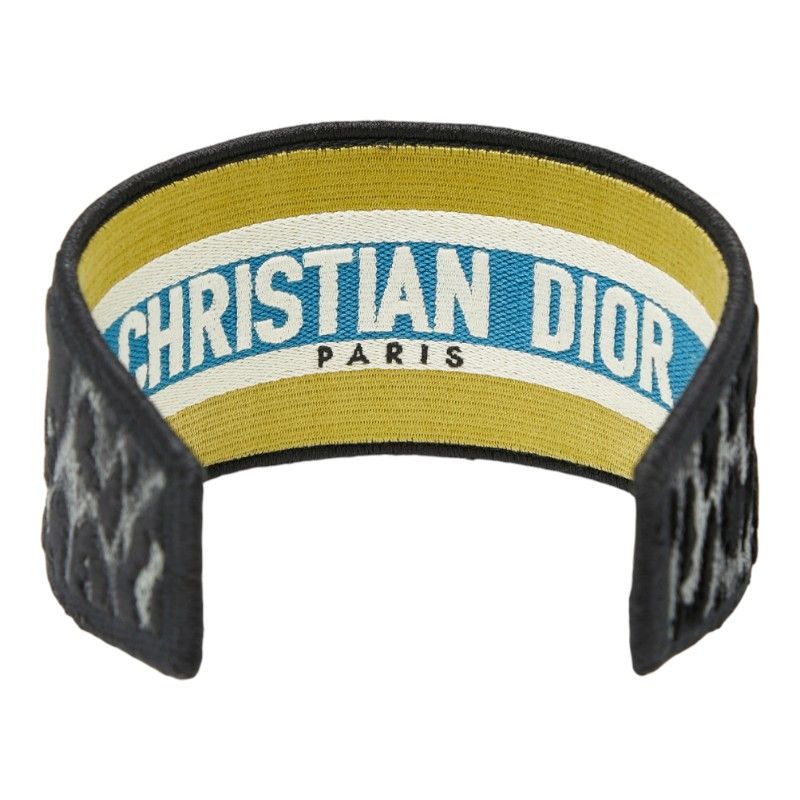 Dior Leopard Catsuit Hair Accessory Black Multicolor Canvas Women's Dior