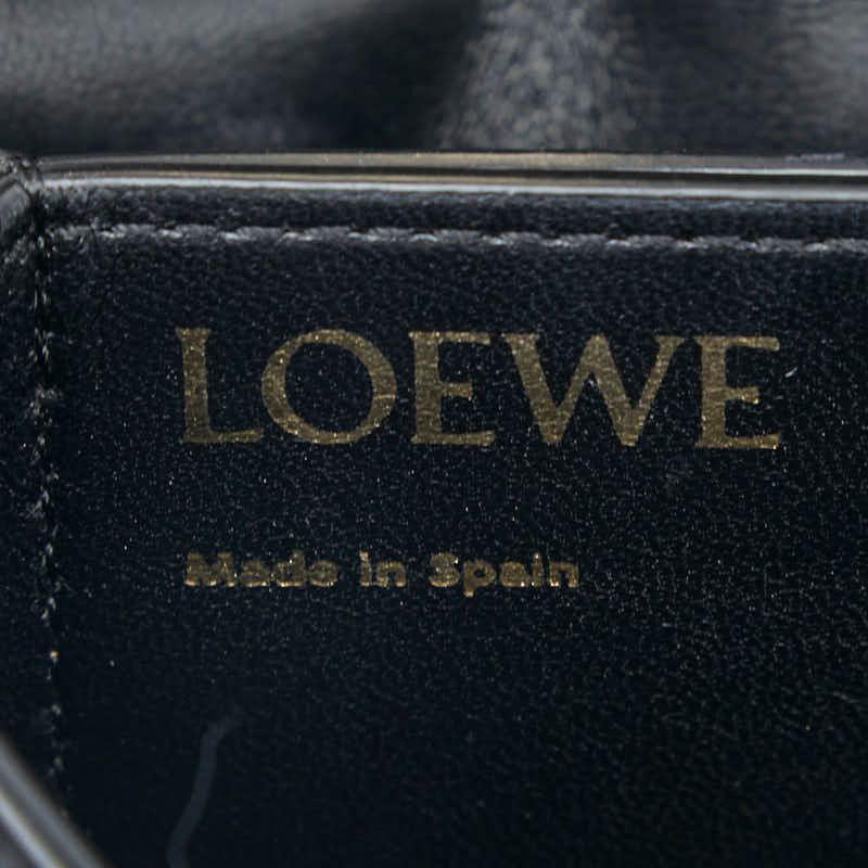 Loewe Repeat Anagram Goya Navy Beige Canvas Leather Women's Loewe
