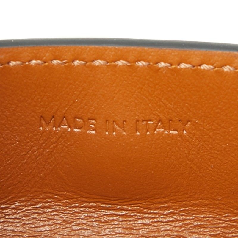 Celine Triomphe Lip Case Black Brown PVC Leather Women's Celine