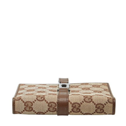 Gucci GG Canvas Jackie 031 2888 Beige Brown Canvas Leather Women's Gucci