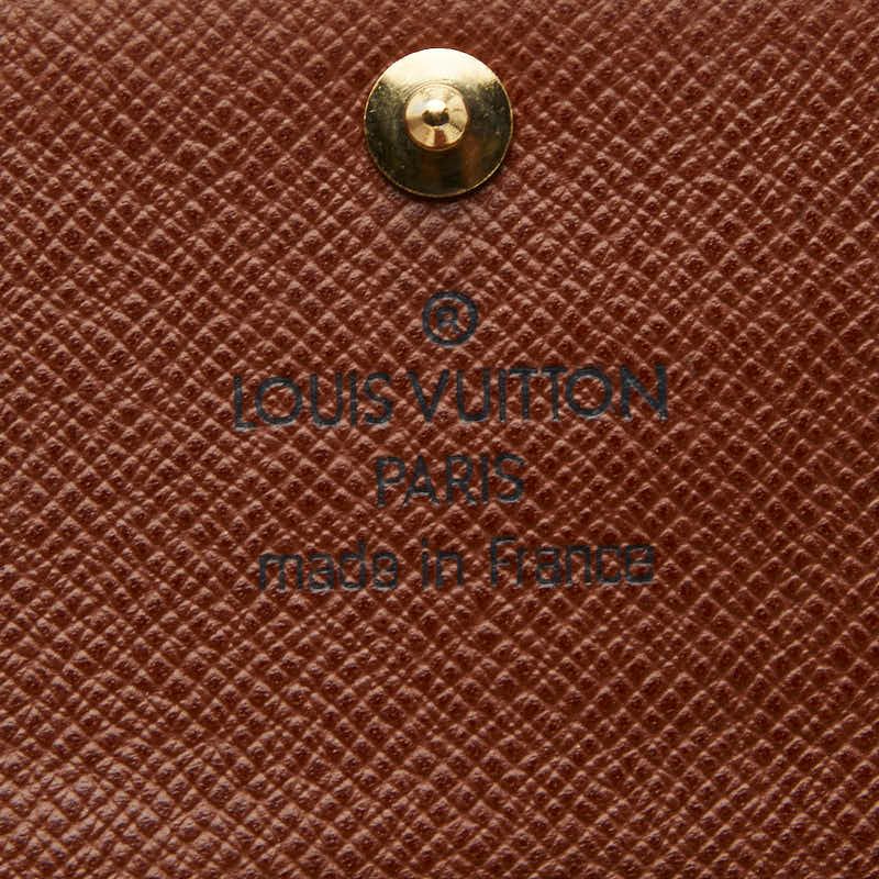 Louis Vuitton Monogram Multicles 6 Key Case 6-Ribbon M62630 Brown PVC Leather