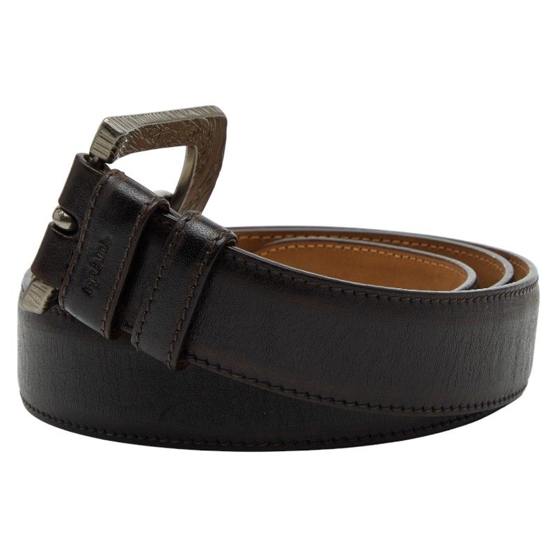 Prada Belt Size: 85 34 Brown Leather Men's Prada