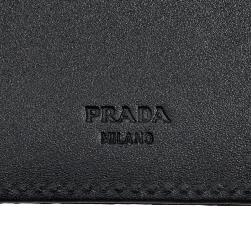 Prada Triangle Logo Plate Black Nylon Women's Prada
