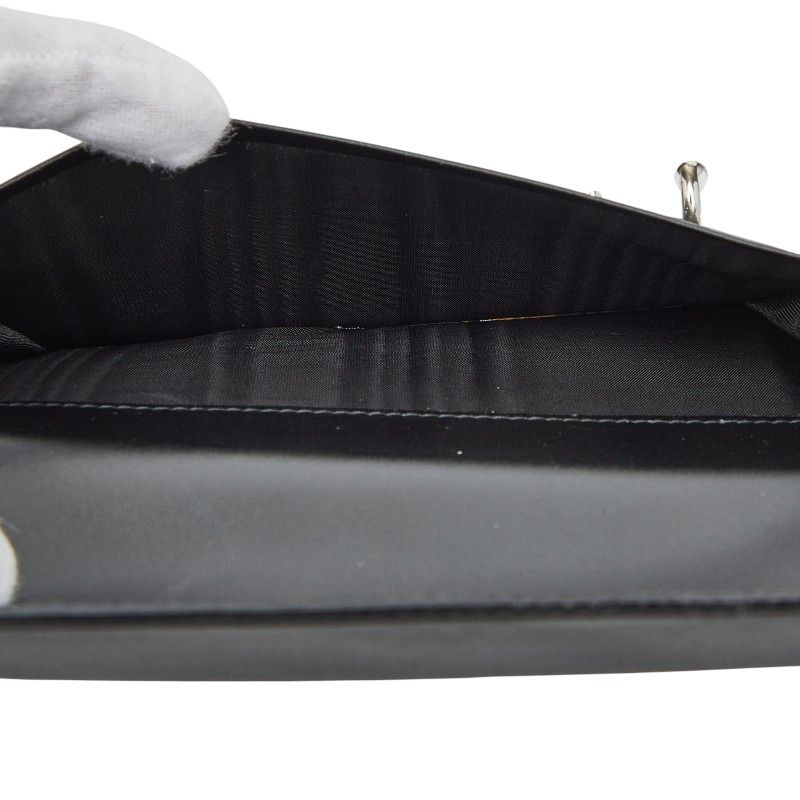 Prada Triangle Logo Plate Black Nylon Women's Prada