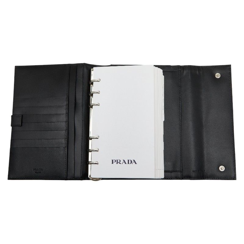 Prada Triangle Logo Plate Black Nylon Women's Prada