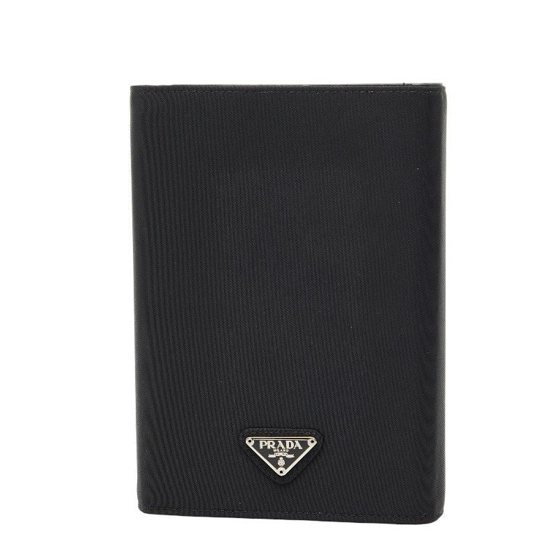 Prada Triangle Logo Plate Black Nylon Women's Prada
