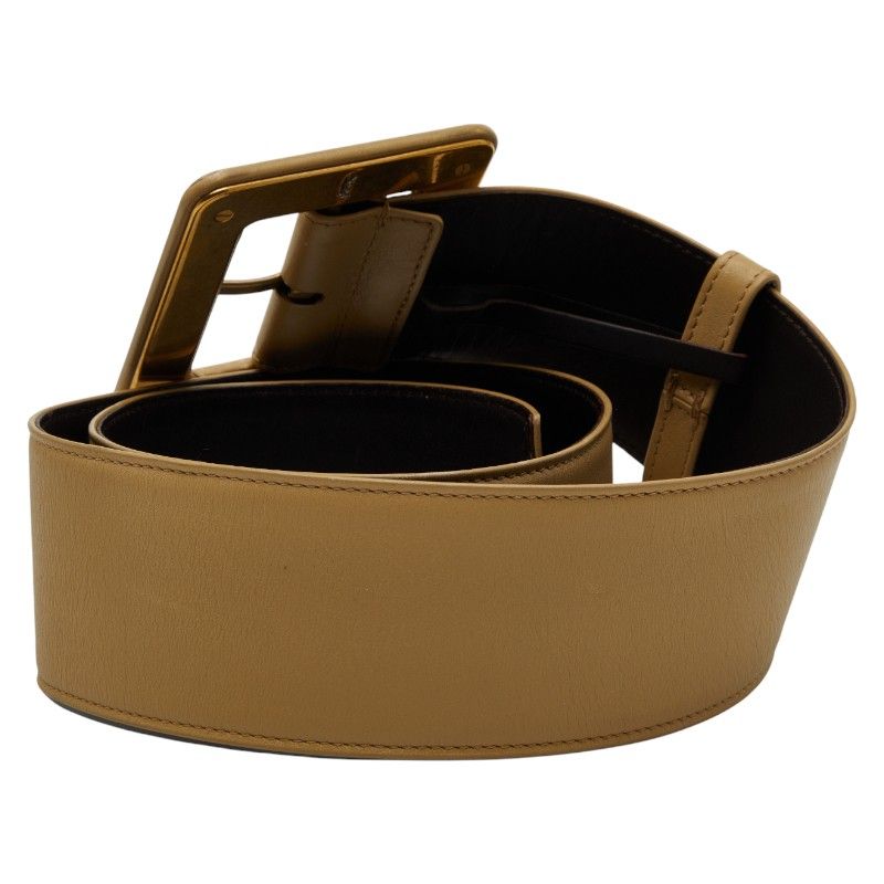 Saint Laurent Belt Size: 80 32 Beige Leather Women's Saint Laurent