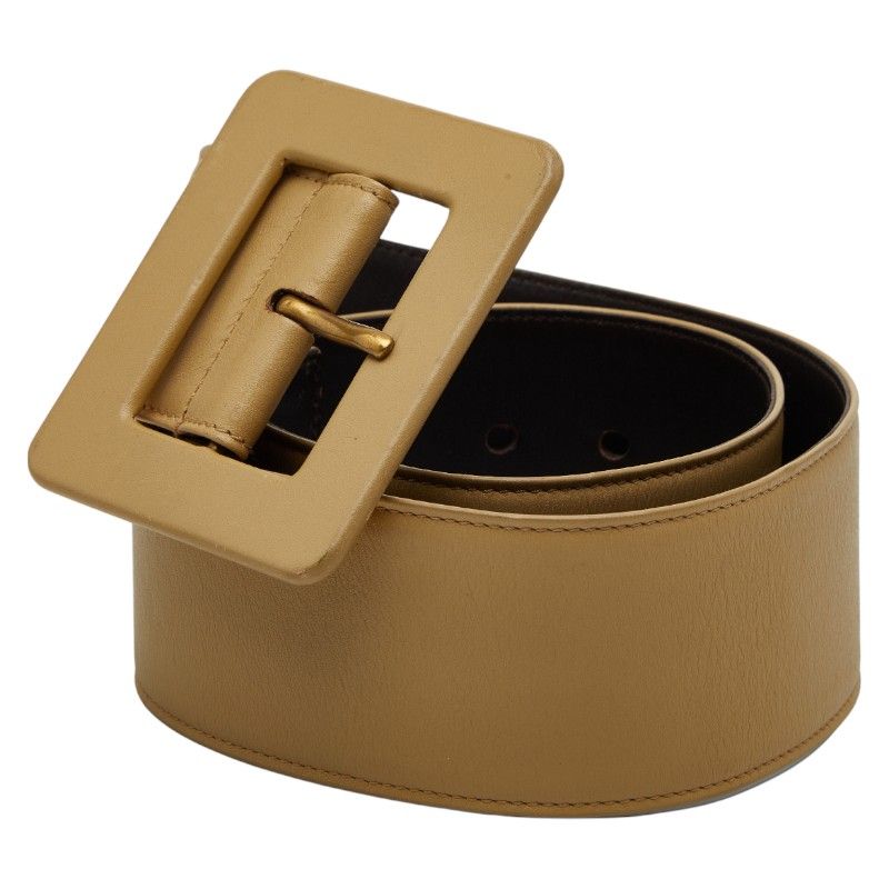 Saint Laurent Belt Size: 80 32 Beige Leather Women's Saint Laurent