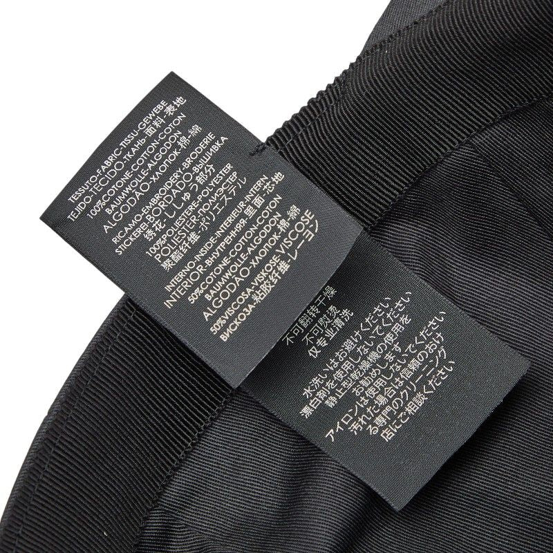 Gucci Embroidery Baseball Cap Size XL 59cm (23.23in) 596211 Black Red Cotton