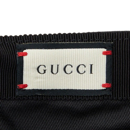 Gucci Embroidery Baseball Cap Size XL 59cm (23.23in) 596211 Black Red Cotton