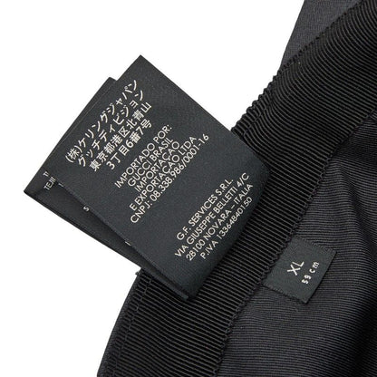 Gucci Embroidery Baseball Cap Size XL 59cm (23.23in) 596211 Black Red Cotton