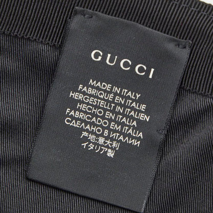 Gucci Embroidery Baseball Cap Size XL 59cm (23.23in) 596211 Black Red Cotton