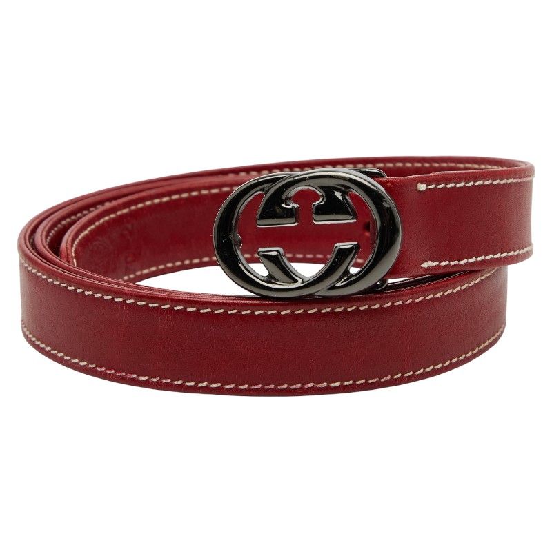 Gucci Belt Size: 70 28 Red Leather Women's Gucci