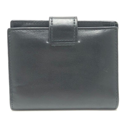 Prada Bifold Wallet with Triangular Plate 1mv204 Leather Black