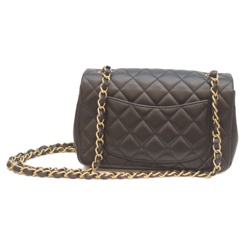 Chanel 27 No A69900 Black Ghardware Lamb Mini Matrasse 20 Chain Shoulder