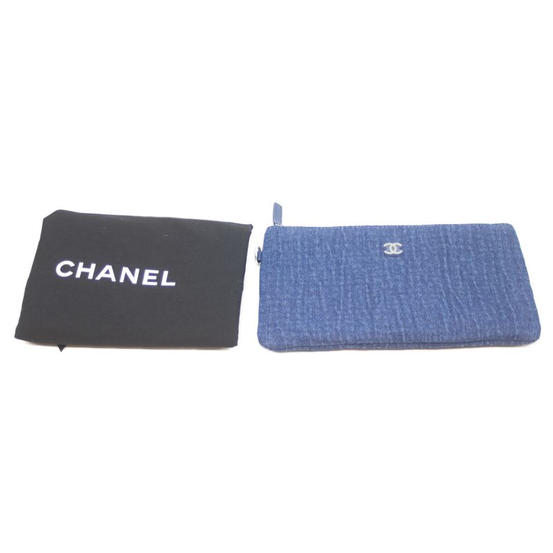 Chanel As3260 Blue Denim Gold and Silver Hardware Chanel 22 Small
