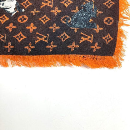 Louis Vuitton Shawl Etoile Cat Glam Mp2265 Wool Brown