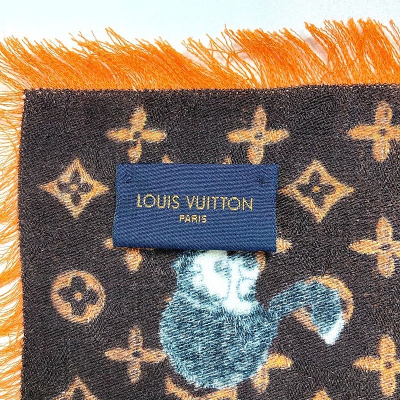 Louis Vuitton Shawl Etoile Cat Glam Mp2265 Wool Brown