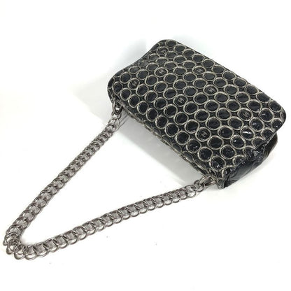 Chanel Shoulder Bag CC Coco Logo Coated Canvas Black