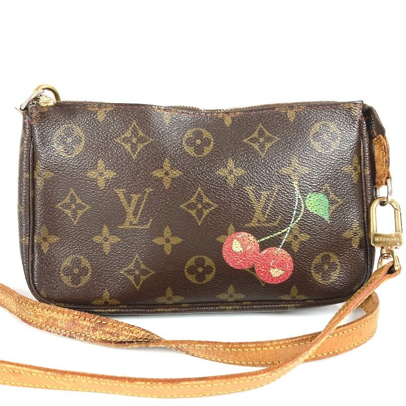 Louis Vuitton Shoulder Bag Pochette Accessoire M95008 Monogram Canvas Red