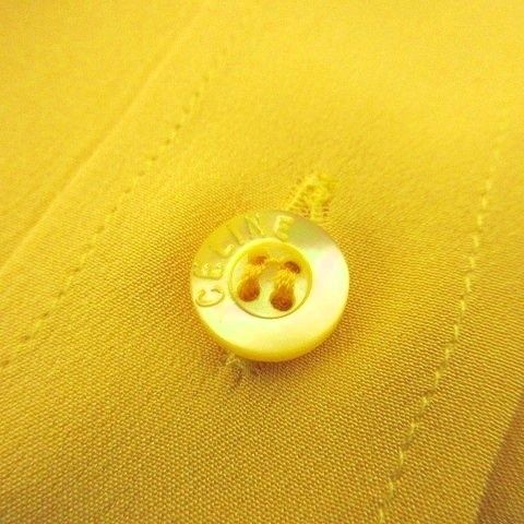 Celine Old Celine Gilou Macadam Embroidered Silk Shirt Long Sleeves Made in