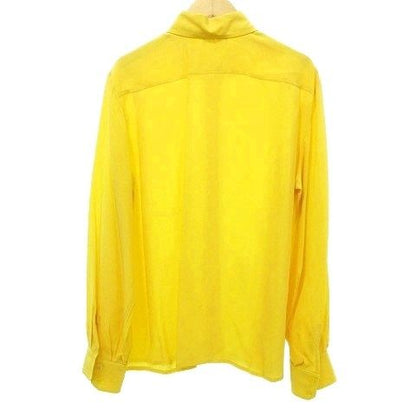 Celine Old Celine Gilou Macadam Embroidered Silk Shirt Long Sleeves Made in