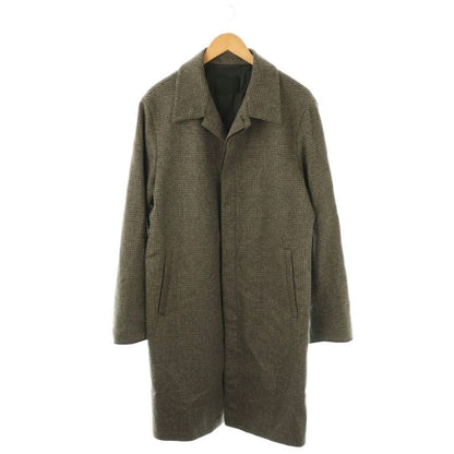 Prada Coat Stencil Collar Outerwear Long Wool Alpaca Blend 50 Grey Nr - Gy20