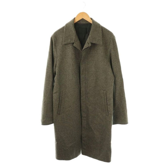 Prada Coat Stencil Collar Outerwear Long Wool Alpaca Blend 50 Grey Nr - Gy20
