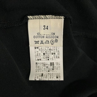 Hermes Seventh Sleeve Cut and Sewn Size 34 S Women's - Black Crew Neck