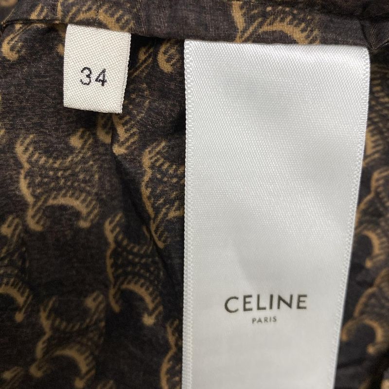 Celine Blouson Size 34 S Women's Triomphe Monogram Windbreaker 2w388344n Dark
