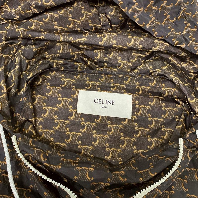 Celine Blouson Size 34 S Women's Triomphe Monogram Windbreaker 2w388344n Dark