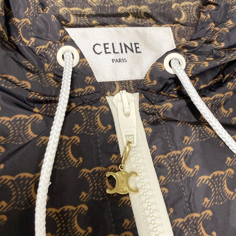 Celine Blouson Size 34 S Women's Triomphe Monogram Windbreaker 2w388344n Dark