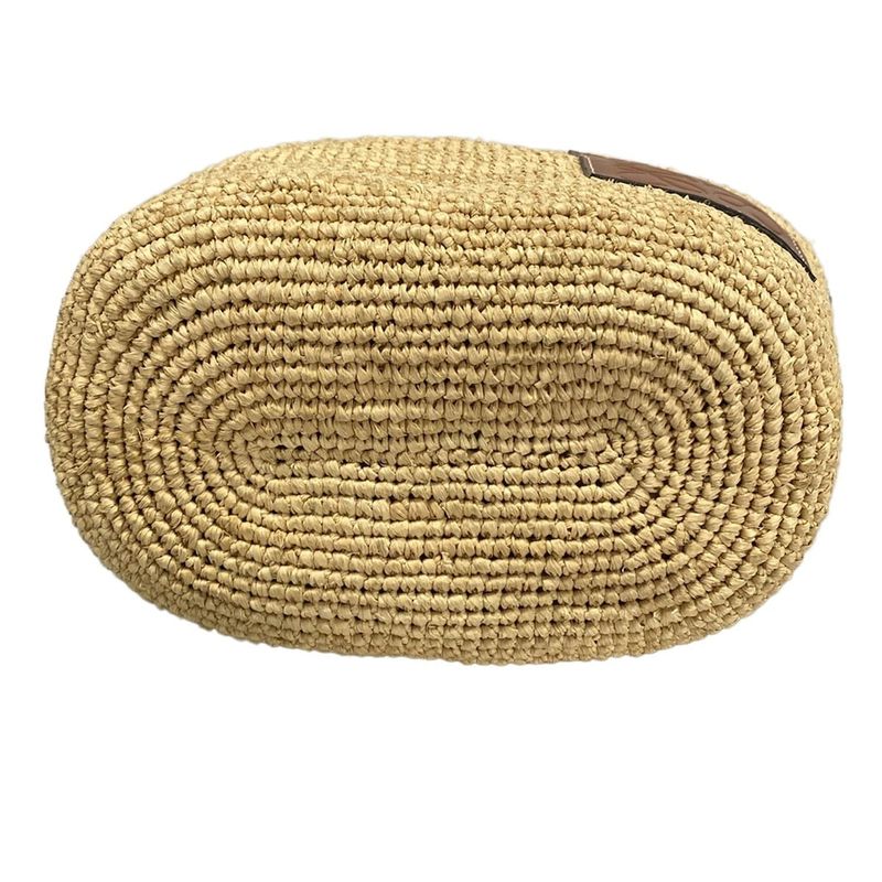 Loewe Shoulder Bag Anagram Pochette Basket Bag Natural (Beige) X Tan (Brown) X