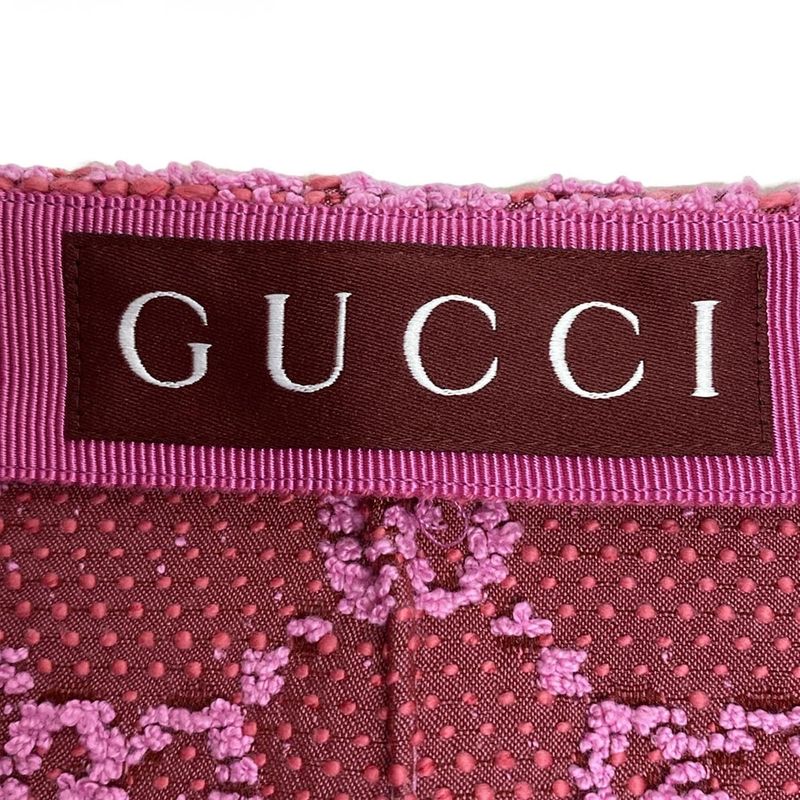 Gucci Skirt Size 36 S Women - 788955 Zaqh4 Pink and Red Knee Length Boucles