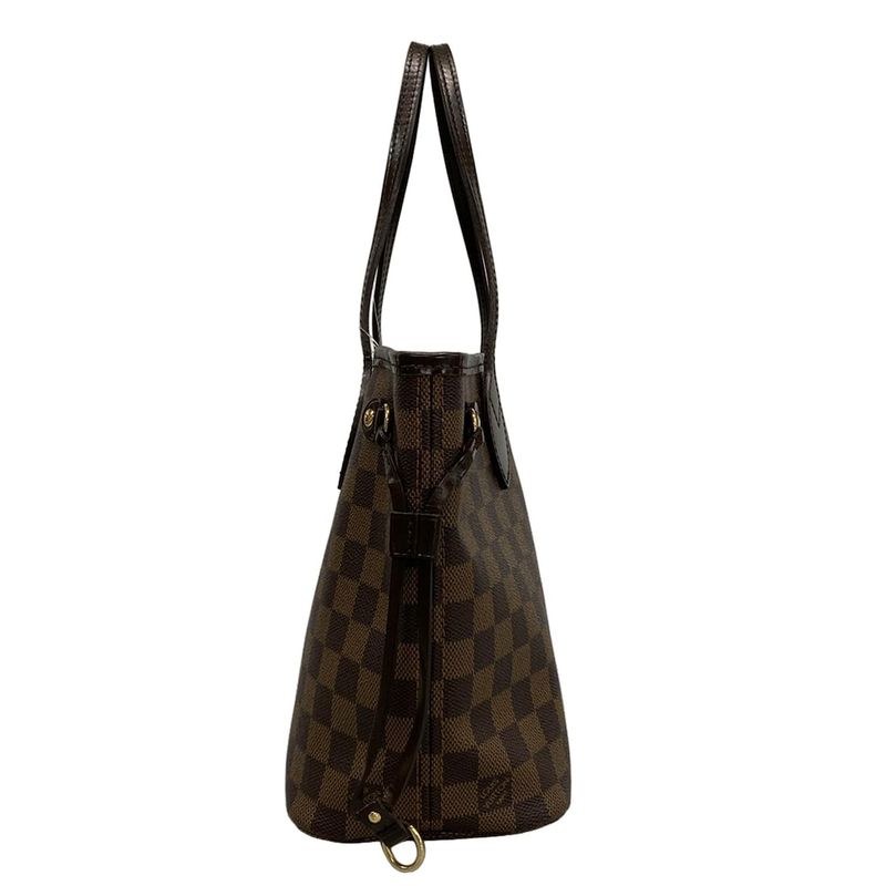 Louis Vuitton Damier Neverfull PM N51109 Ebène Tote Bag